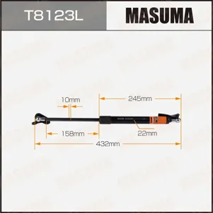 MASUMA T8123L Амортизатор крышки багажника