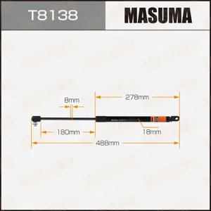 MASUMA T8138 Амортизатор крышки багажника