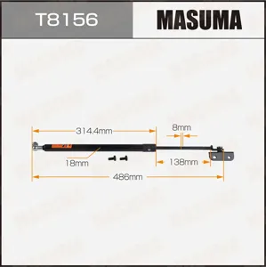 MASUMA T8156 Амортизатор капота