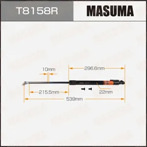 MASUMA T8158R Амортизатор крышки багажника