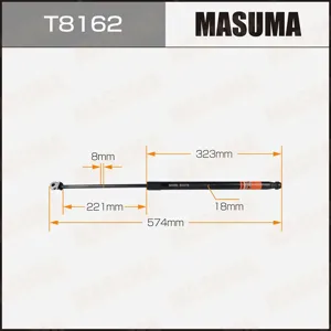 MASUMA T8162 Амортизатор крышки багажника