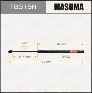 MASUMA T8315R Амортизатор крышки багажника