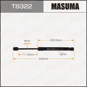 MASUMA T8322 Амортизатор капота