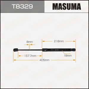 MASUMA T8329 Амортизатор капота