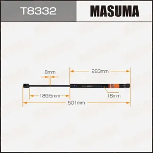 MASUMA T8332 Амортизатор крышки багажника