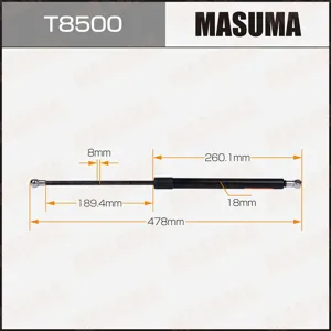 MASUMA T8500 Амортизатор крышки багажника