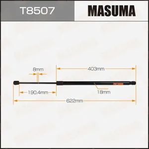 MASUMA T8507 Амортизатор крышки багажника , L=622mm