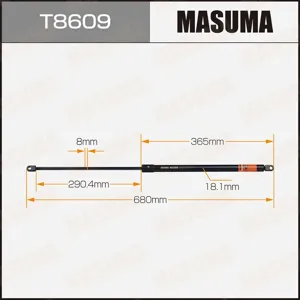 MASUMA T8609 Упоры газовые капота, багажника