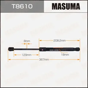 MASUMA T8610 Амортизатор крышки багажника L367mm (140)