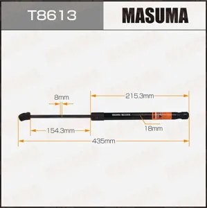 MASUMA T8613 Амортизатор L=435мм капота