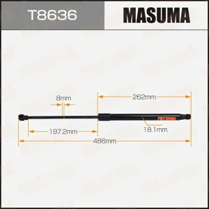 MASUMA T8636 Упоры газовые капота, багажника