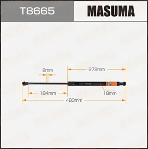 MASUMA T8665 Амортизатор крышки багажника