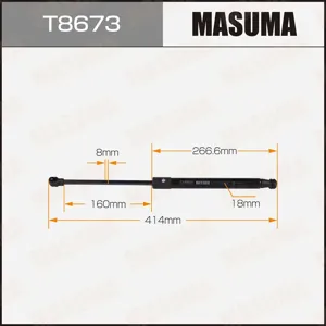 MASUMA T8673 Амортизатор капота