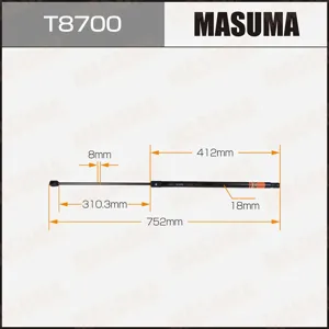 MASUMA T8700 Амортизатор капота