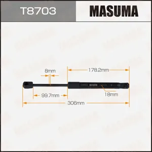 MASUMA T8703 Амортизатор капота