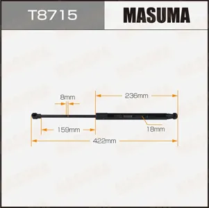 MASUMA T8715 Амортизатор крышки багажника