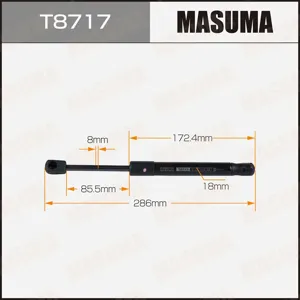MASUMA T8717 Амортизатор капота