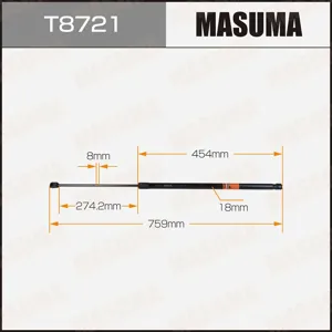 MASUMA T8721 Амортизатор капота