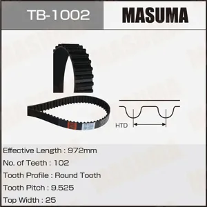 MASUMA TB1002 Ремень ГРМ