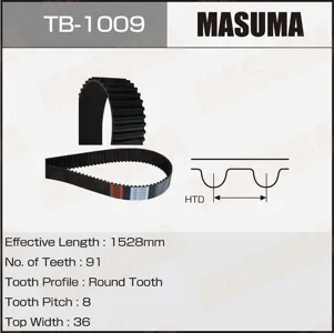 MASUMA TB1009 Ремень ГРМ