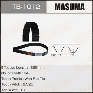 MASUMA TB1012 Ремень ГРМ