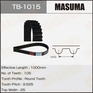 MASUMA TB1015 Ремень ГРМ