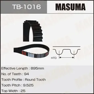 MASUMA TB1016 Ремень ГРМ