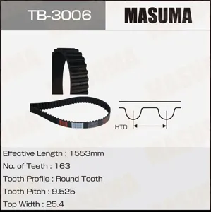 MASUMA TB3006 Ремень ГРМ
