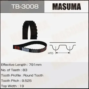 MASUMA TB3008 Ремень ГРМ