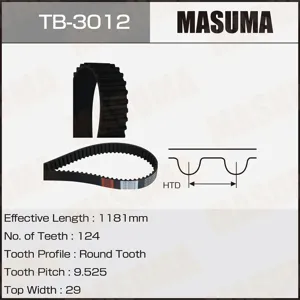 MASUMA TB3012 Ремень ГРМ