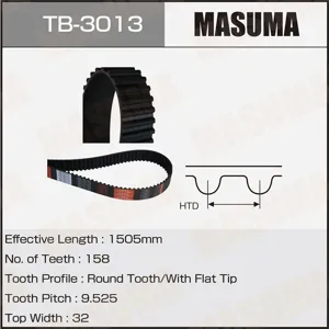 MASUMA TB3013 Ремень ГРМ