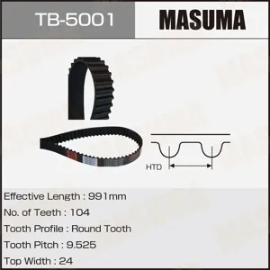 MASUMA TB5001 Ремень ГРМ