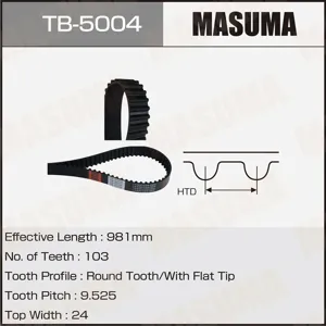 MASUMA TB5004 Ремень ГРМ