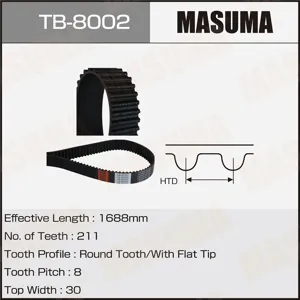 MASUMA TB8002 Ремень ГРМ