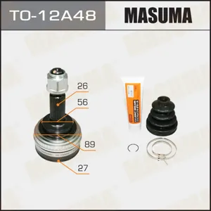 MASUMA TO12A48 Шрус наружный Toyota Avensis T220 Camry II-IV V10V20 2.0-2.2 86-03 2627шл ABS 48Т