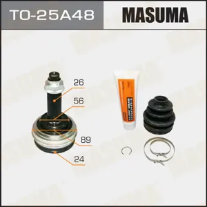 MASUMA TO25A48 Шрус наружный Carina T170 Corolla VI E90 RAV4 A10PICNIC 1.6-2.2D 87-01 2624шл ABS 48Т