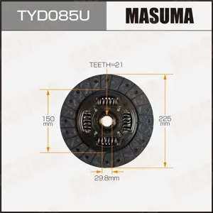 MASUMA TYD085U Диски сцепления
