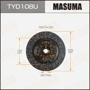 MASUMA TYD108U Диск сцепления