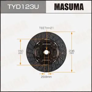 MASUMA TYD123U Диск сцепления