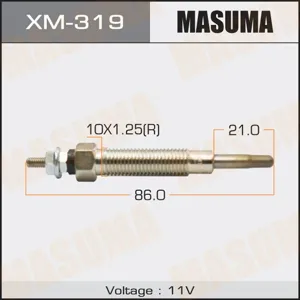 MASUMA XM319 Свеча накаливания Mitsubishi PAJERO 2.8D 94-00