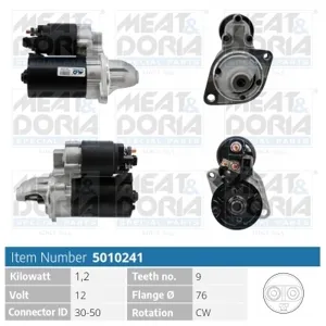 MEAT&DORIA 5010241 Стартер, 12В 1.2кВт