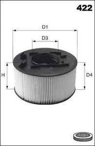 MECAFILTER EL9461 Воздушный фильтр