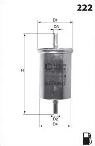 MECAFILTER ELE6122 Фильтр топливный