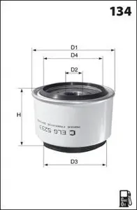 MECAFILTER ELG5538 Фильтр топливный HCV