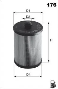 MECAFILTER ELH4443 Фильтр масляный