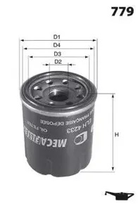 MECAFILTER ELH4460 Фильтр масляный