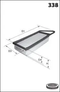 MECAFILTER ELP9028 Воздушный фильтр