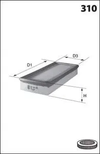 MECAFILTER ELP9404 Воздушный фильтр