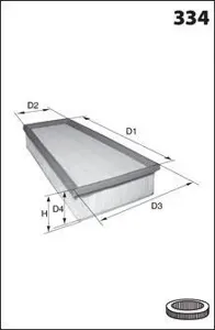 MECAFILTER ELP9412 Воздушный фильтр
