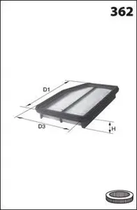MECAFILTER ELP9420 Воздушный фильтр
